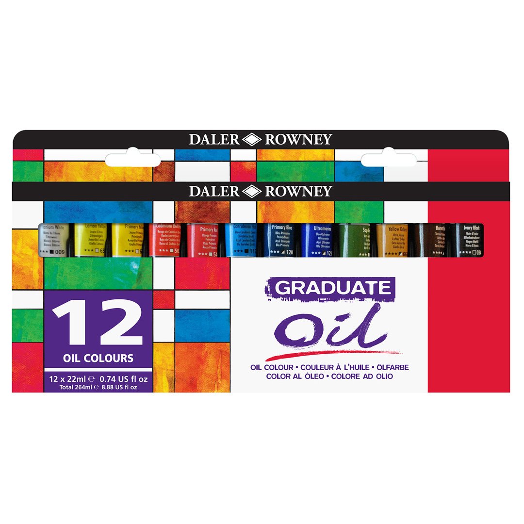 Daler Rowney Graduate Yağlı Boya Seti 12 Renk x 22ml