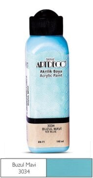 Artdeco Akrilik Boya 140ml 3034 Buzul Mavi