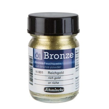 Schmincke Oil Bronze Yağlı Boya Yaldız Pigment 50ml 801 Rich Gold