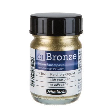 Schmincke Oil Bronze Yağlı Boya Yaldız Pigment 50ml 802 Rich Pale Gold