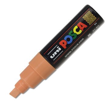 Uni Posca Marker Pc-8k Bold 8.0 Mm Light Orange