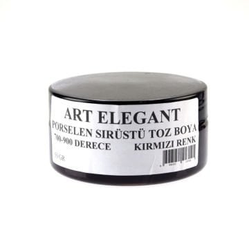 Art Elegant Porselen Sırüstü Toz Boya 50gr Kırmızı
