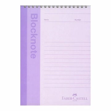 Faber Castell Bloknot Pastel Renk A4 80yp Çizgili