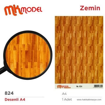MK Model Desenli A4 No: 824 Zemin