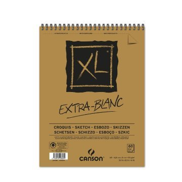 Canson Extra-Blanc Eskiz Çizim Defteri A5 90gr 60yp Spiralli