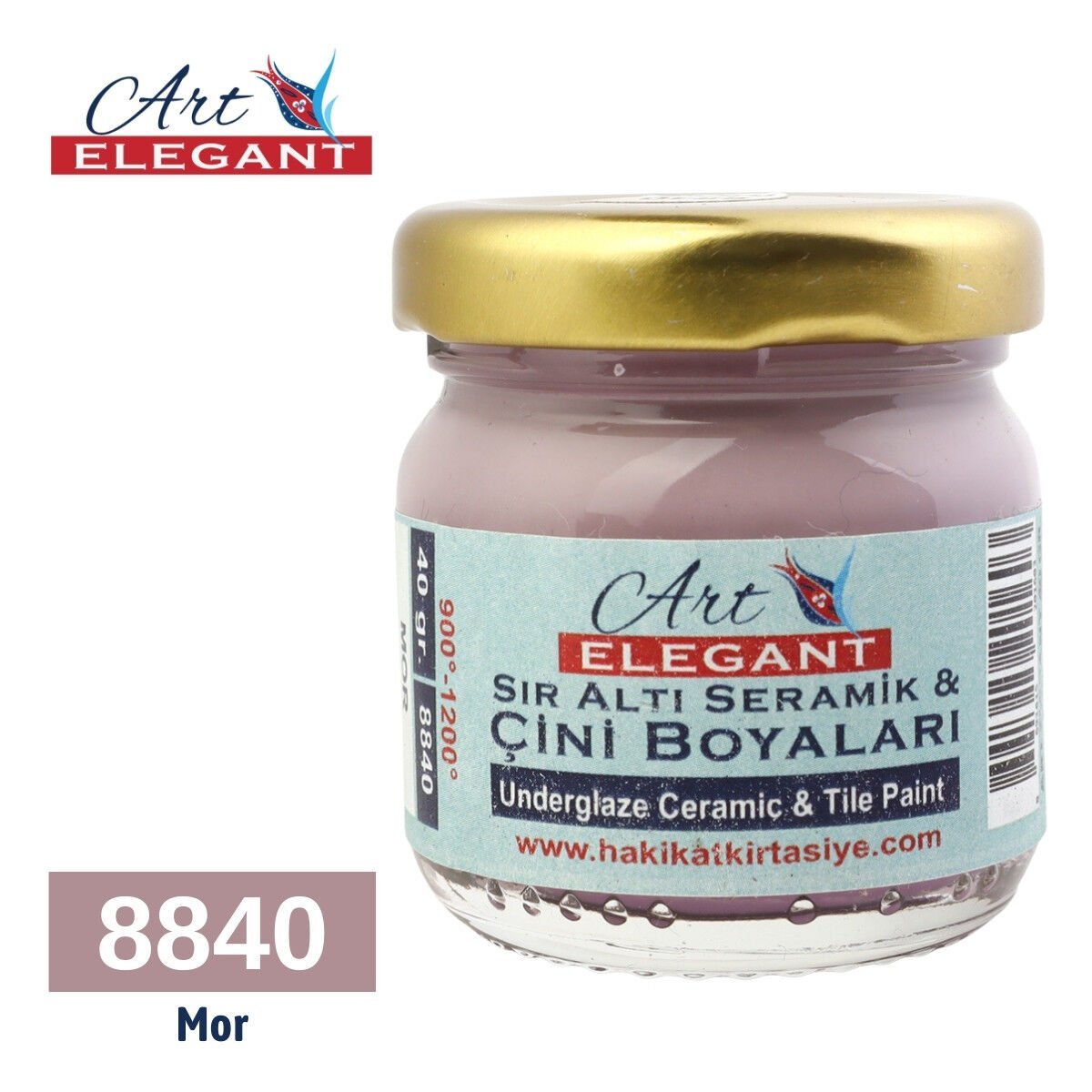 Art Elegant Seramik Ve Çini Boya 40gr 8840 Mor
