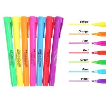 Faber Castell Textliner Fosforlu Kalem 38 Neon 8li Set