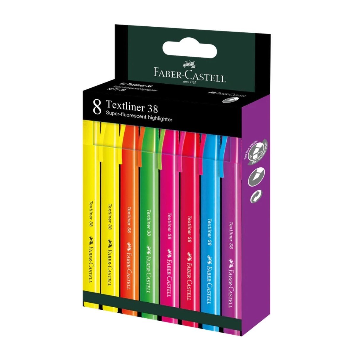 Faber Castell Textliner Fosforlu Kalem 38 Neon 8li Set