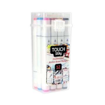 Art Elegant Çantalı Touch Silky Marker Seti 12li