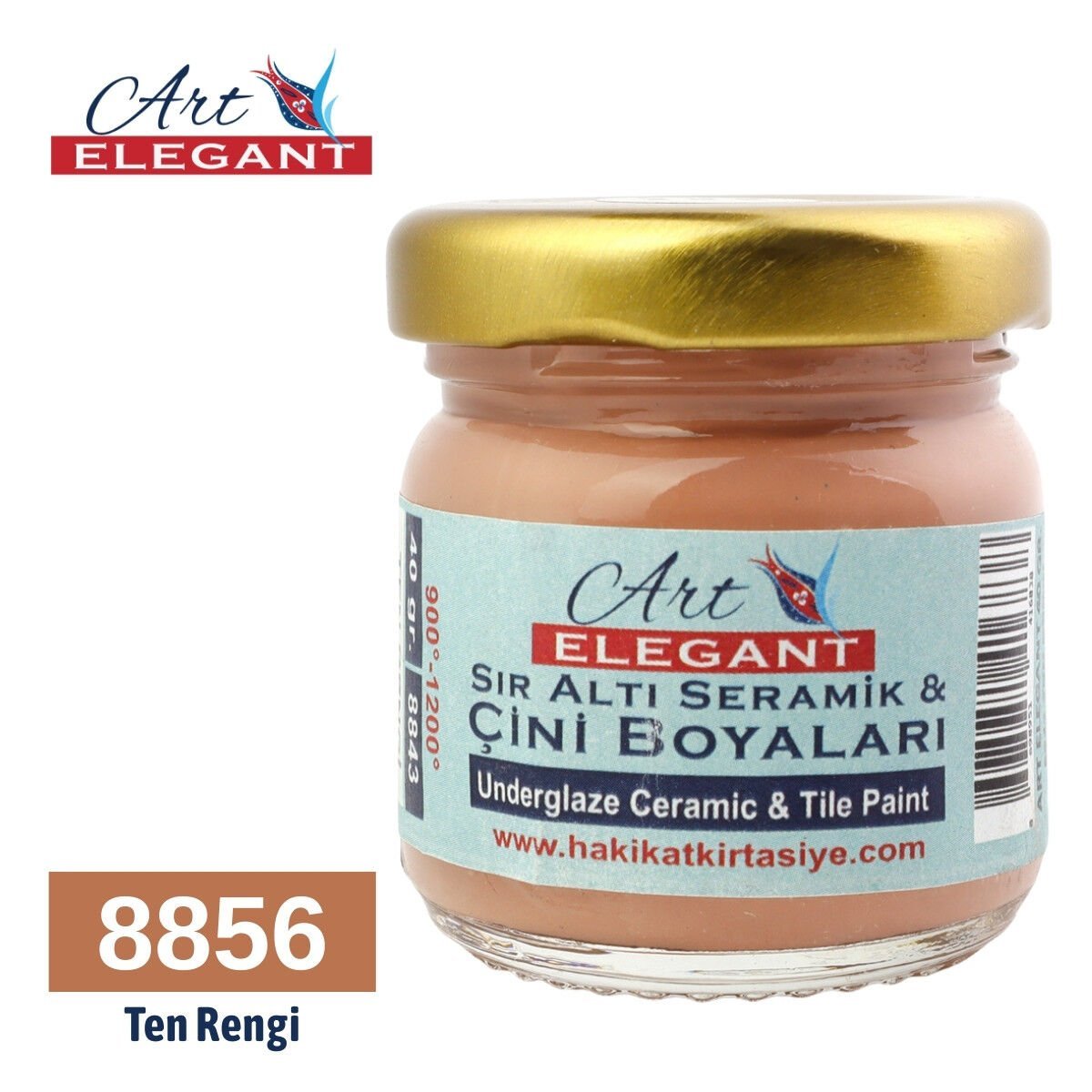Art Elegant Seramik Ve Çini Boya 40gr 8856 Ten Rengi