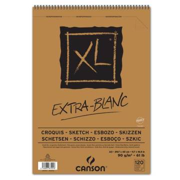 Canson Extra-Blanc Eskiz Çizim Defteri A3 90gr 120yp