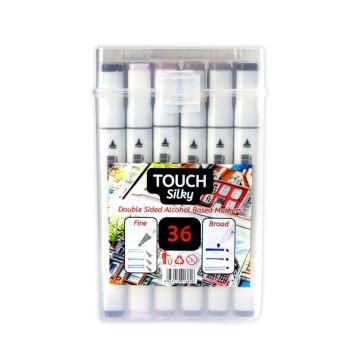 Art Elegant Çantalı Touch Silky Marker Seti 36lı