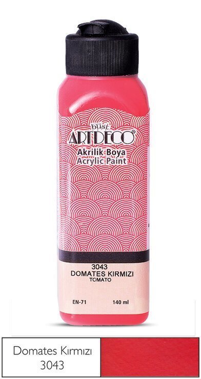 Artdeco Akrilik Boya 140ml 3043 Domates Kırmızı