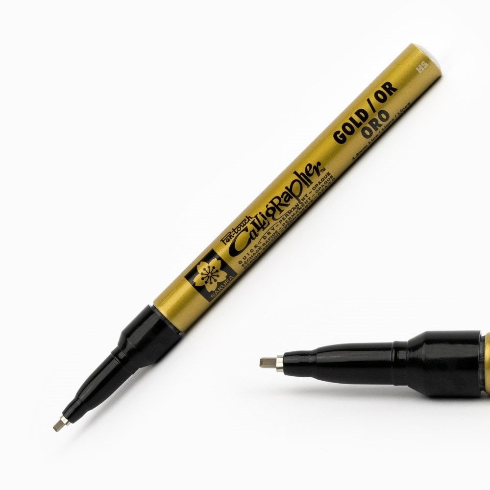 Sakura Pen Touch Kaligrafi Kalemi Fine 1,8mm Altın