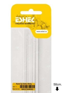 Eshel Maket Kare İçi Oyuk Kiriş 4x4mm 5li