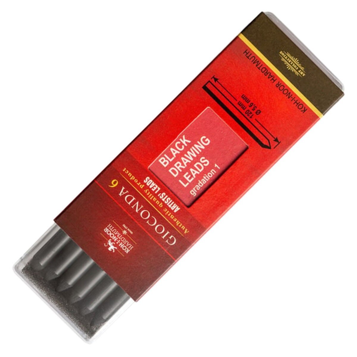 Koh-i Noor Gioconda 4345 Portmin Kalem Ucu 5.6x120mm 6lı Nego 1