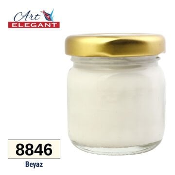 Art Elegant Seramik Ve Çini Boya 40gr 8846 Beyaz