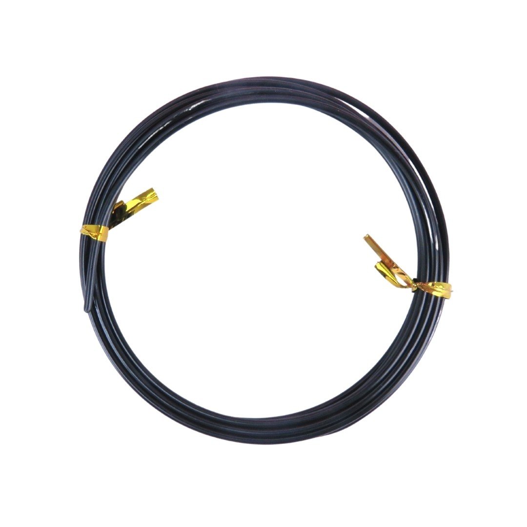 Dytac Alüminyum Tel Yuvarlak 2mm x 2m Siyah