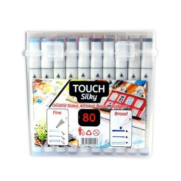Art Elegant Çantalı Touch Silky Marker Seti 80li