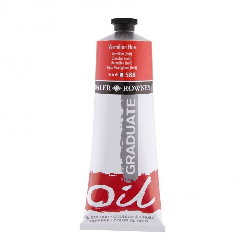 Daler Rowney Graduate Yağlı Boya 200ml 588 Vermilion Hue