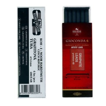 Koh-i Noor Gioconda 4865 Portmin Kalem Ucu 5.6x120mm 6lı 4B