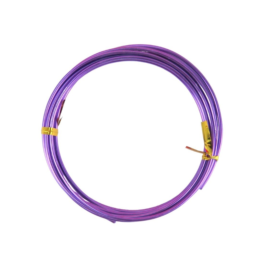 Dytac Alüminyum Tel Yuvarlak 2mmx2mt Mor