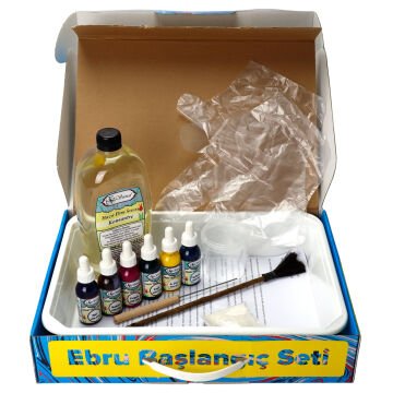 Koza Sanat Hazır Geleneksel Ebru Öğrenci Seti 6 Renk A4