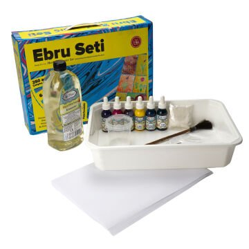 Koza Sanat Hazır Geleneksel Ebru Öğrenci Seti 6 Renk A4
