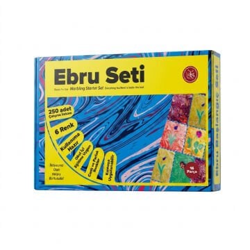 Koza Sanat Hazır Geleneksel Ebru Öğrenci Seti 6 Renk A4