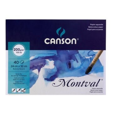 Canson Montval Suluboya Defteri (24x32cm) 200gr 40 Sayfa