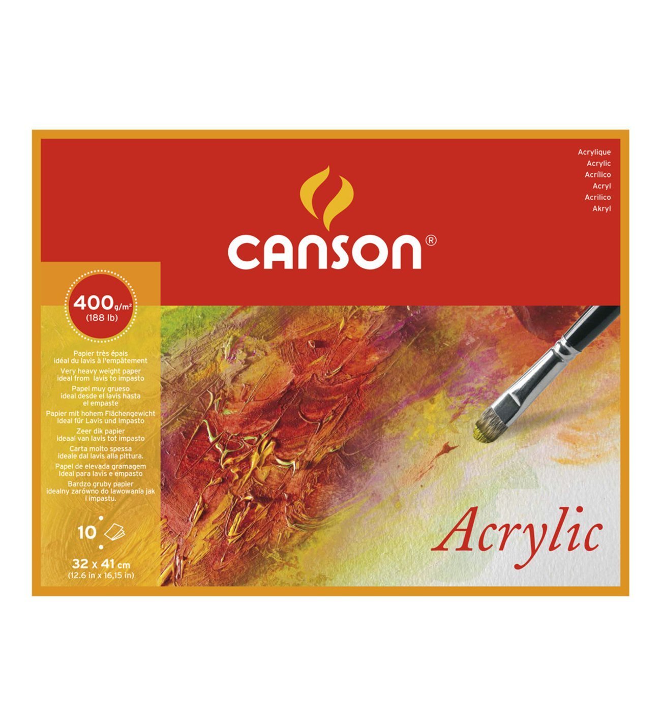 Canson Akrilik Çizim Defteri 24x32cm 400gr 10yp