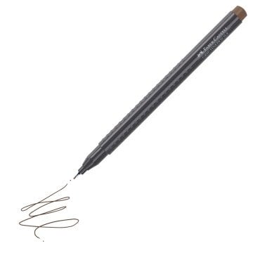 Faber Castell Grip Finepen 0.4 Keçeli Kalem Açık Kahve