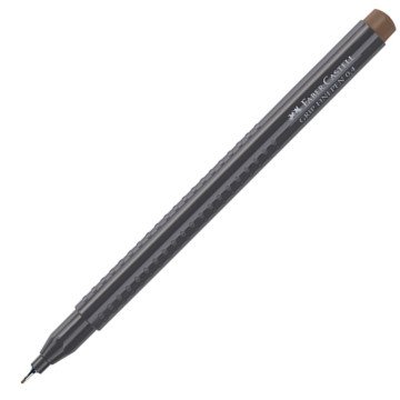 Faber Castell Grip Finepen 0.4 Keçeli Kalem Açık Kahve