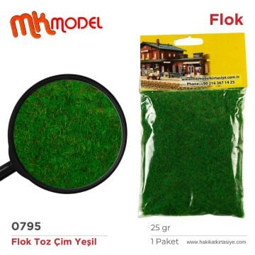 MK Model Flok Toz Çim 25gr 0795 Yeşil