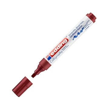 Edding 1455 Esnek Uçlu Kaligrafi Marker Kalem 5.0mm 046 Bordo