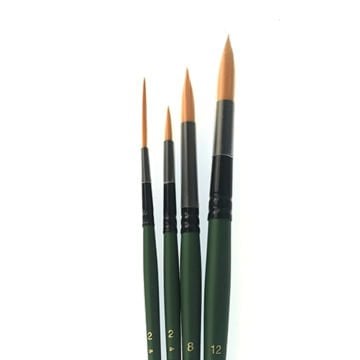 Südor Hobi Fırça Seti 4lü Kızıl Set 5