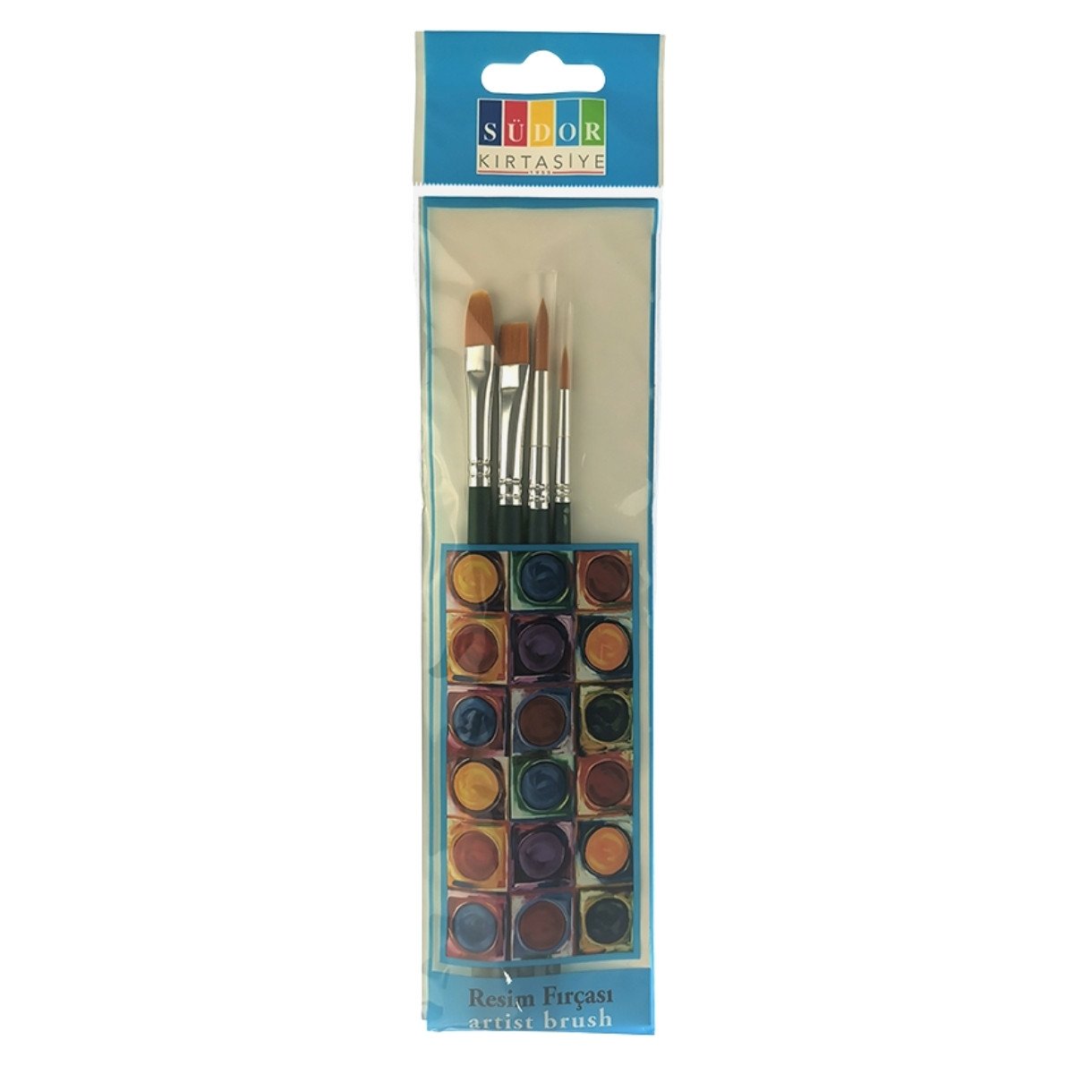 Südor Hobi Fırça Seti 4lü Kızıl Set 3