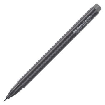 Faber Castell Grip Finepen 0.4 Keçeli Kalem Gri