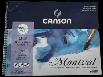 Canson Montval Suluboya Defteri 37x46cm 300gr 12yp Spiralli