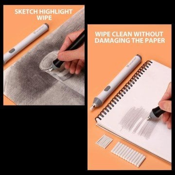 Tenwin Profesyonel Pilli Silgi Yedekli Set