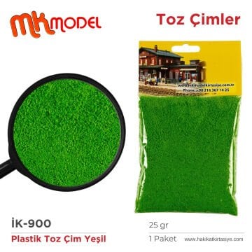 MK Model Plastik Toz Çim 25gr İK900 Yeşil