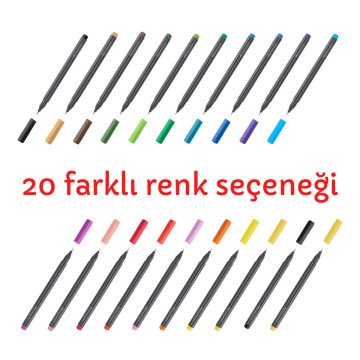 Faber Castell Grip Finepen 0.4 Keçeli Kalem Kırmızı