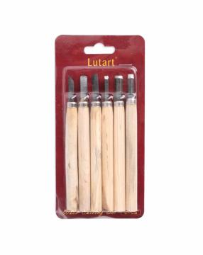 Lutart Ahşap Oyma Seti 6lı La-7006