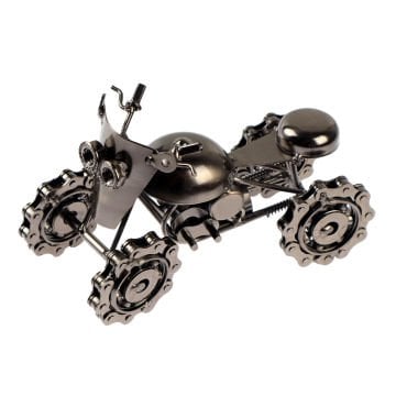 Art Elegant Masaüstü Metal Süs Motor 4 Teker