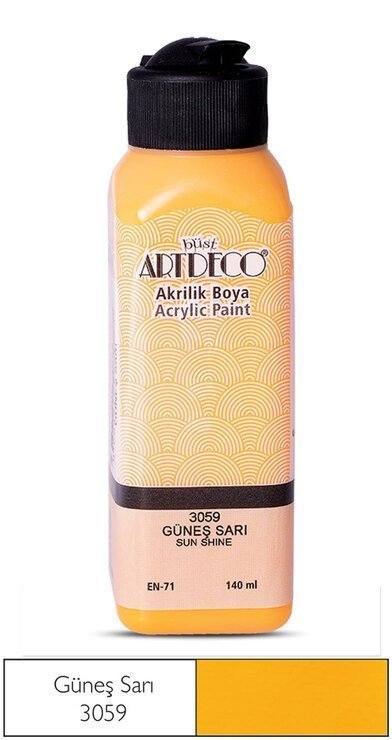 Artdeco Akrilik Boya 140ml 3059 Güneş Sarı