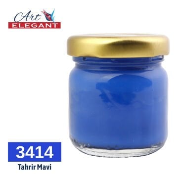 Art Elegant Seramik ve Çini Boya 40gr 3414 Tahrir Mavi