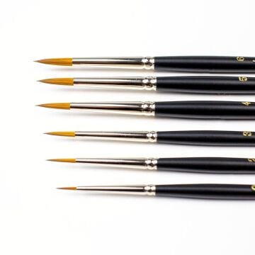 Pebeo İmitation Sable Samur Sulu Boya Fırçası Kısa Sap No: 3-0