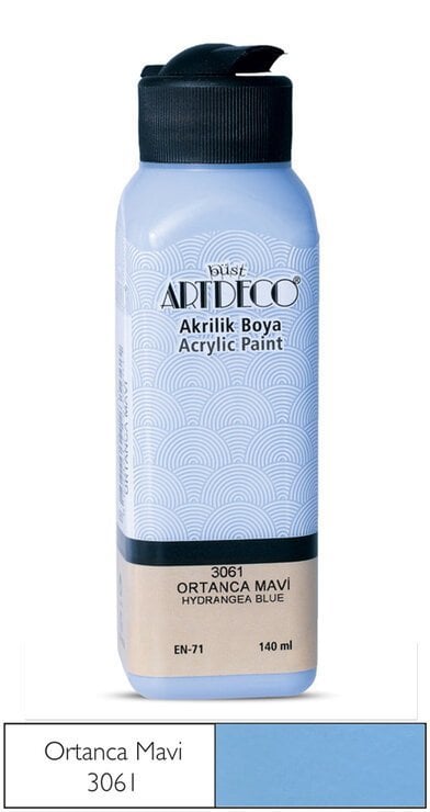 Artdeco Akrilik Boya 140ml 3061 Ortanca Mavi