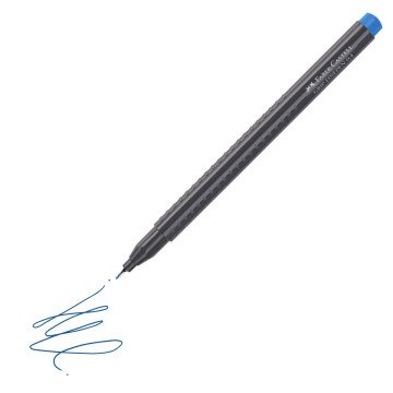 Faber Castell Grip Finepen 0.4 Keçeli Kalem Koyu Mavi