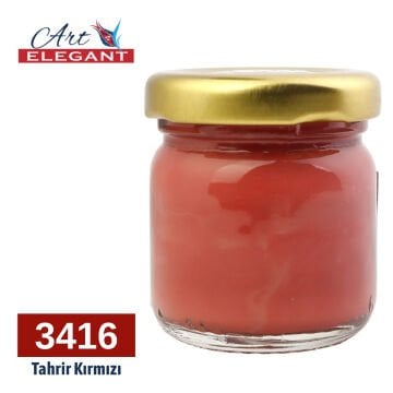 Art Elegant Seramik ve Çini Boya 40gr 3416 Tahrir Kırmızı